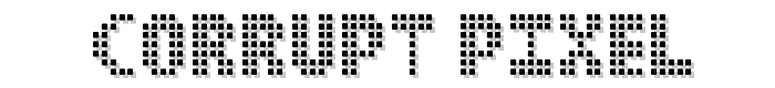 Corrupt Pixel font